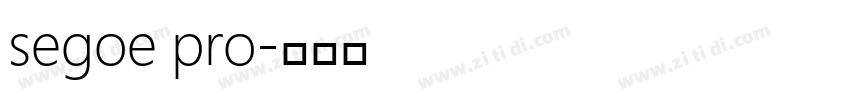 segoe pro字体转换